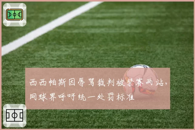 西西帕斯因辱骂裁判被禁赛两站,网球界呼吁统一处罚标准